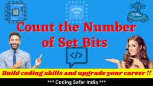 Read more about the article Write a program to count the number of set bits in a given number and print the parity