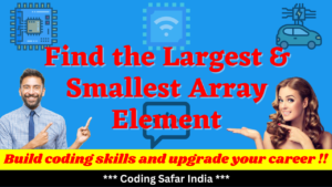 Read more about the article Write a program to find the Largest and Smallest Array of Element